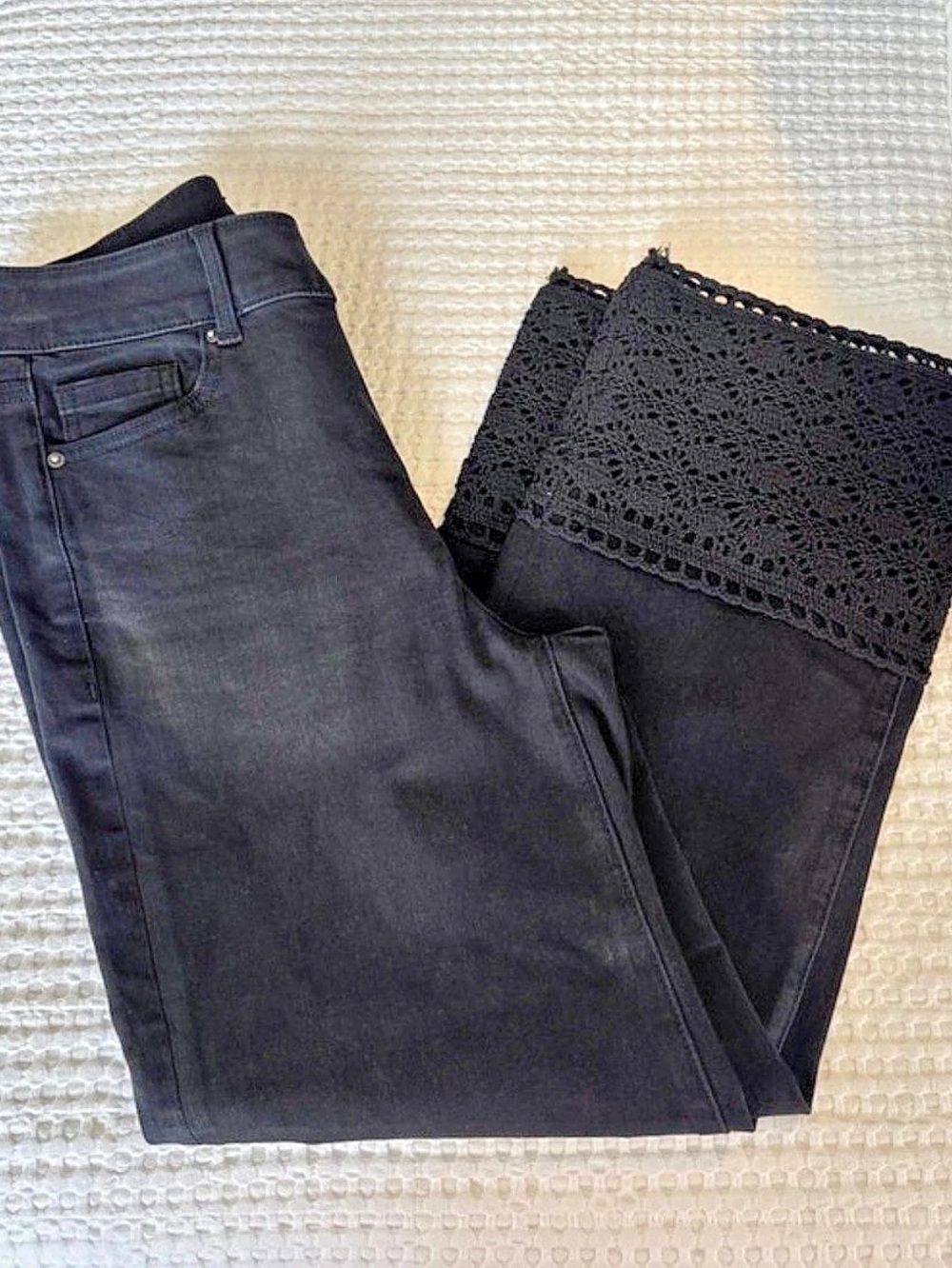 Prosperity Black Lace Jeans Waist 28
